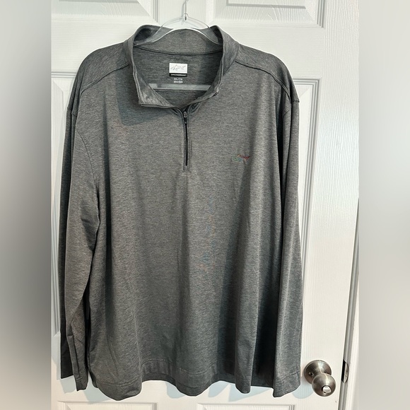 Greg Norman Collection Dark Gray Quarter-Zip Pullover - Picture 1 of 8